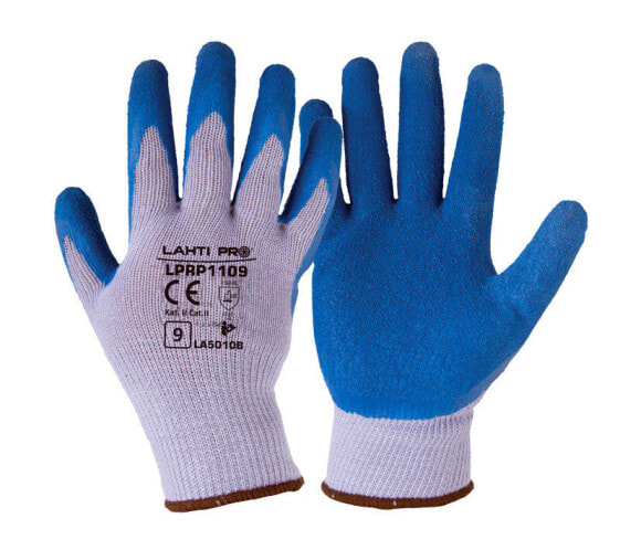 Защитные перчатки Lahti Pro с покрытием латексом 12 пар размер 8 L210208W