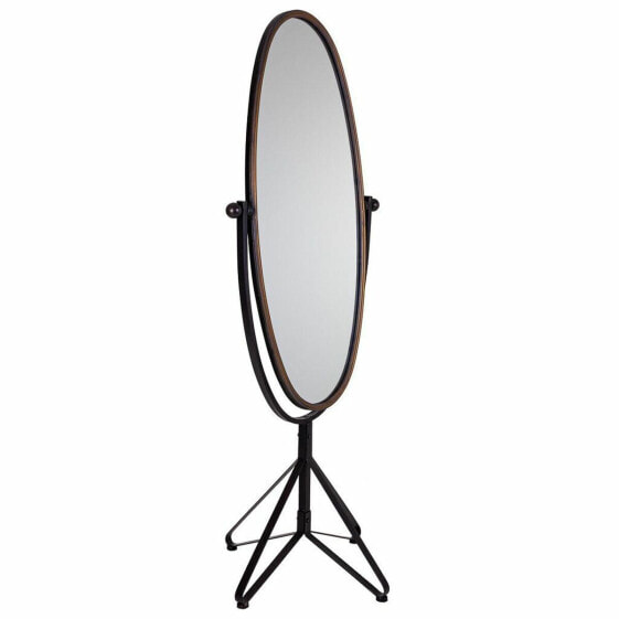 Free standing mirror Alexandra House Living Brown Golden Metal Mirror 57 x 163 x 66 cm