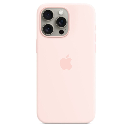 Apple iPhone 15 Pro Max Silikon Case mit MagSafe"Hellrosa iPhone 15 Pro Max