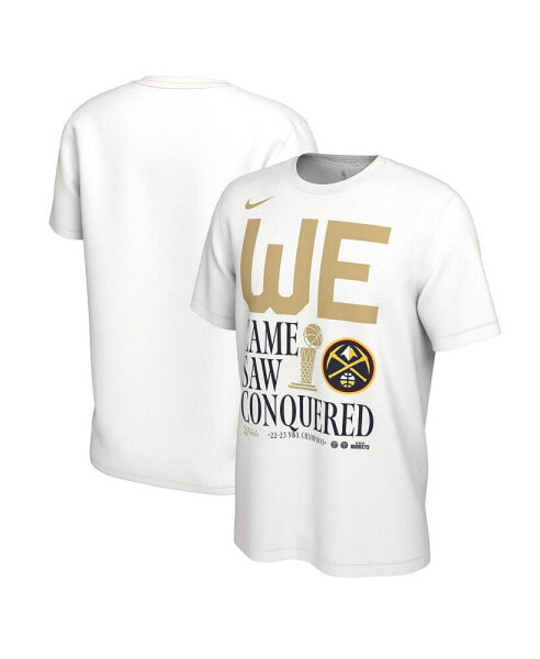Men's White Denver Nuggets 2023 NBA Finals Champions Celebration Parade T-shirt