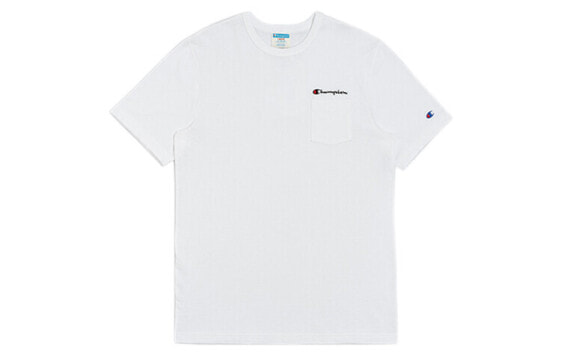 Champion 刺绣小logo纯棉T恤 美版 男款 白色 / Футболка Champion UM-RTS06-C100 T-Shirt