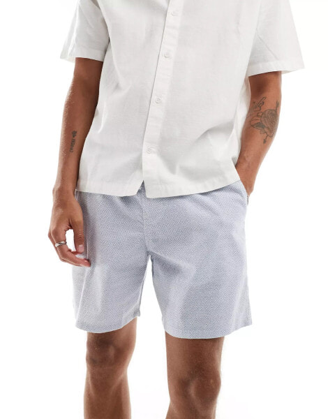 Hollister pull on shorts in blue