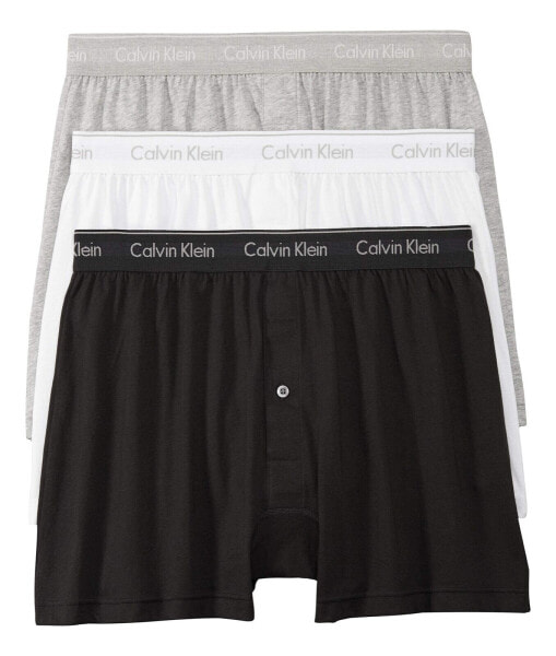 Calvin Klein 300996 Men's Cotton Classics 3-Pack Knit Boxer Size M