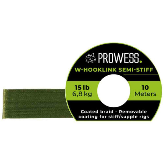 PROWESS W-Hooklink Semi-Stiff braided line 10 m