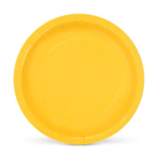 Набор посуды Algon Картон Одноразовые Жёлтый 10 штук 20 x 20 x 1,5 cm