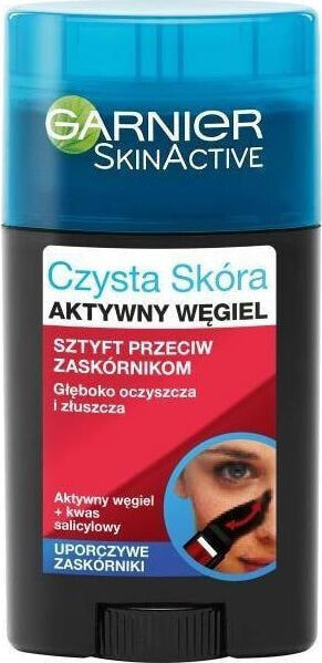 Garnier Skin Naturals złuszczający sztyft z aktywnym węglem przeciw zaskórnikom 50ml