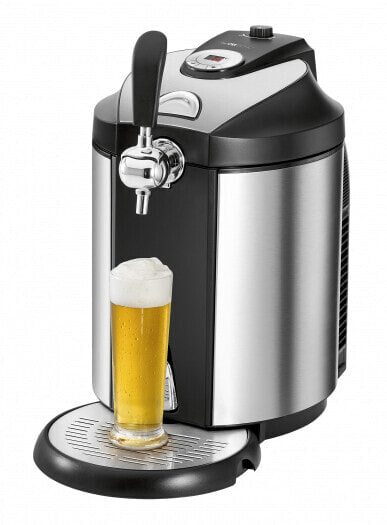 Охладитель для пива CLATRONIC BZ 3740 - Холодные напитки - Изолированный - Нержавеющая сталь - Кнопки - Ротационный - LED - 5 Л