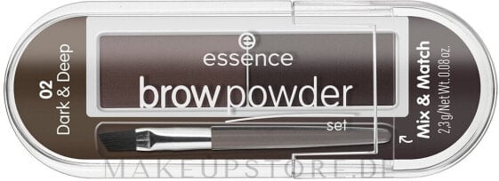 Augenbrauen-Set - Essence Eyebrow Stylist Set Dark/Deep