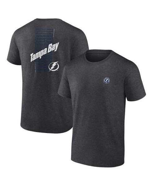 Men's Heather Charcoal Tampa Bay Lightning Backbone T-Shirt