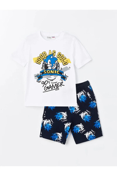 Костюм и шорты LCW Kids Sonic Print.