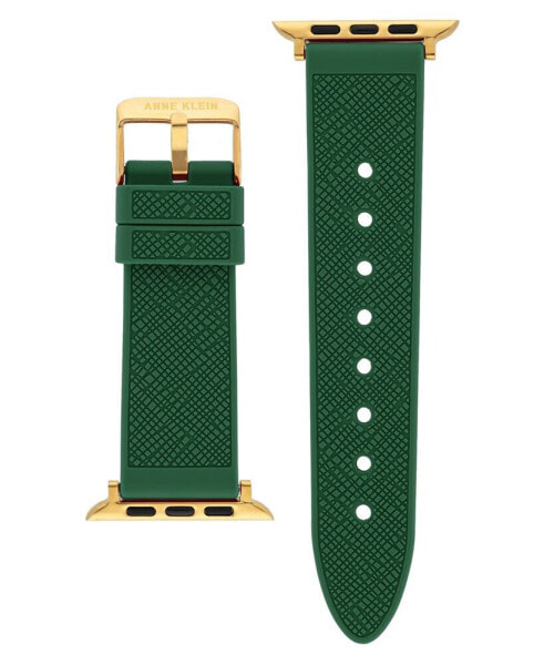 Ремешок для часов Anne Klein текстурированный зеленый силиконовый совместимый с Apple Watch 38/40/41 мм