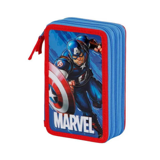 KARACTERMANIA Marvel Captain America Run Filled Triple Pencil Case