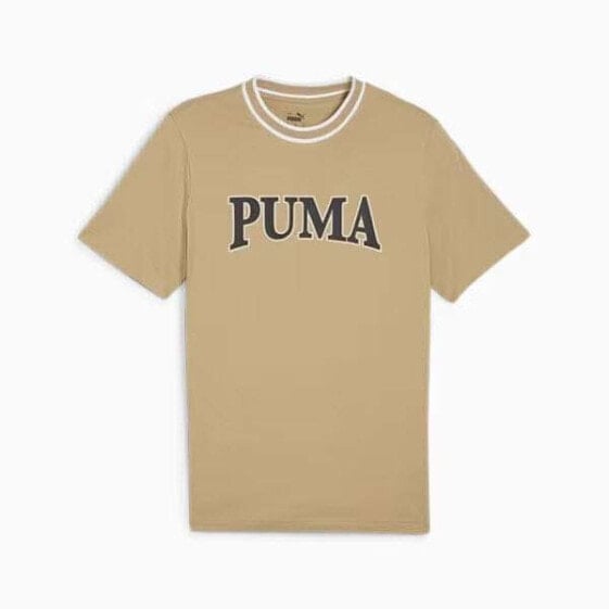 PUMA Men's Beige SHORT SLEEVE T-shirt Beige Men's Puma Squad Graph