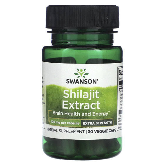 Травяные капсулы Shilajit Extract, 100 мг, 30 шт., Swanson