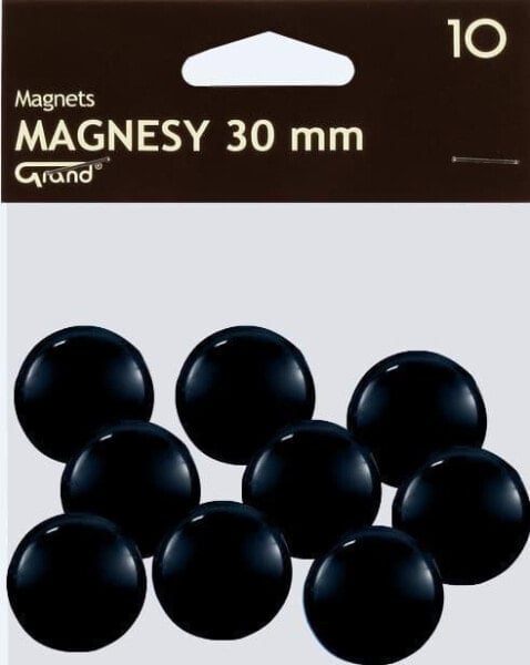 Канцелярские товары Grand Magnes 30мм черный 10шт GRAND - 190311