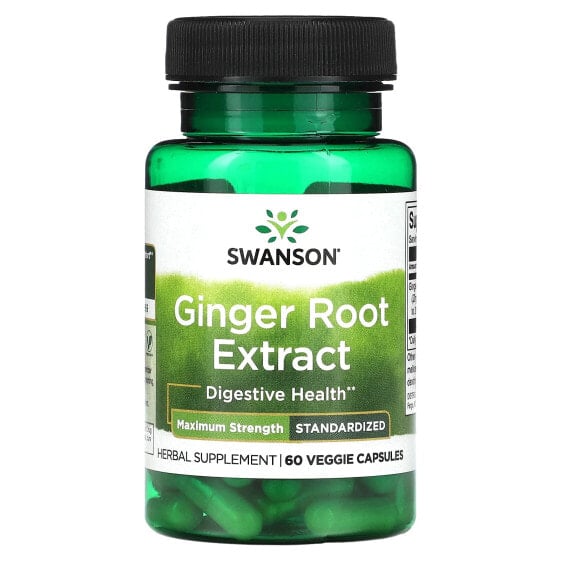 Ginger Root Extract, 60 Veggie Capsules