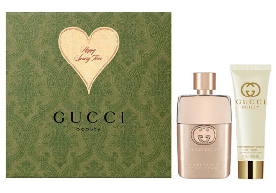 Парфюмерный набор Gucci Guilty Pour Femme 2021 - EDT 50 мл + тело молоко 50 мл