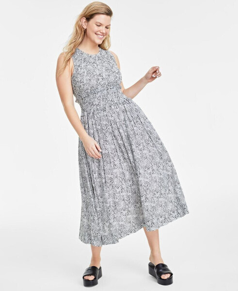Women's Smocked Tank Midi Dress, Created for Macy's