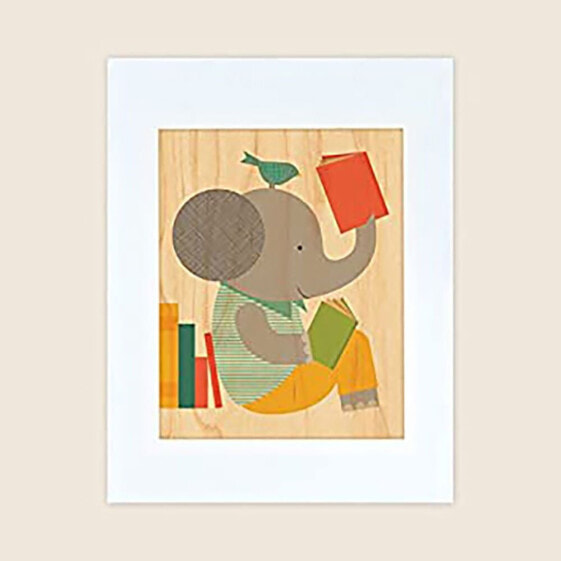PETIT COLLAGE Painting Read Elephant