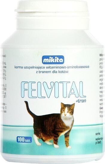 Витамины и добавки для кошек и собак MIKITA FELVITAL + PLUS 100 шт
