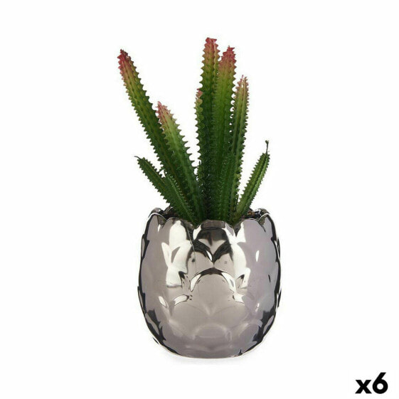 Декоративное растение Кактус Керамика Пластик Ibergarden 10 x 20 x 10 см (6 штук)