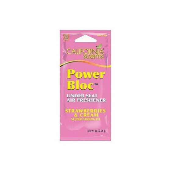 Автокосметика California Scents Освежитель салона Power Bloc Klubnichnyj (Strawberry) 120 г