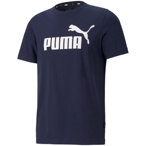 Спортивная футболка PUMA ESS Logo Tee Peacoat M 586666 06