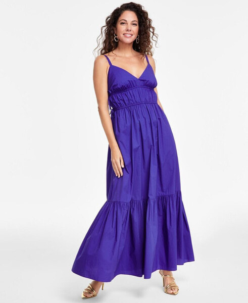 Women's V-Neck Maxi Dress, Created for Macy's