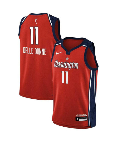 Big Boys and Girls Elena Delle Donne Red Washington Mystics 2021 Explorer Edition Victory Player Jersey