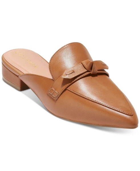 Women's Piper Bow Pointed-Toe Flat Mules