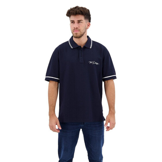 TOMMY HILFIGER Signature Casual short sleeve polo