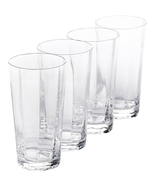 Cambron Optic High Ball Glasses, Set of 4
