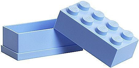 Мини-коробка для хранения игрушек Lego Room Copenhagen 8 светло-голубая
