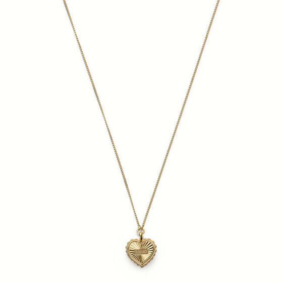 Romantic Gold Plated Heart Necklace Fashion LJ2217