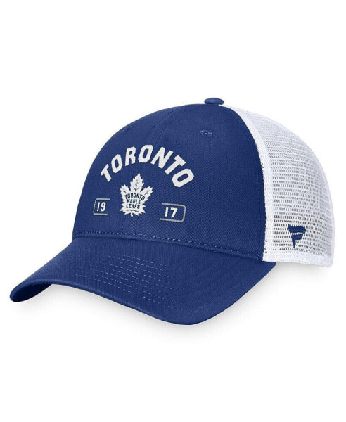 Men's Blue/White Toronto Maple Leafs Free Kick Trucker Adjustable Hat