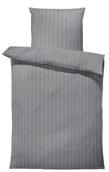 Комплект постельного белья One-Home Damast 155x220 см серый