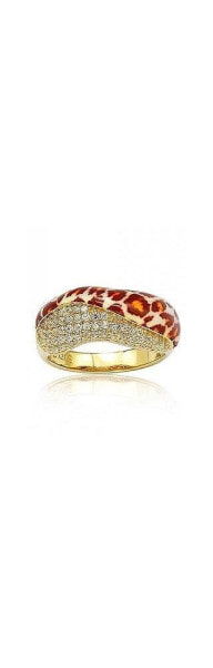 Suzy Levian Sterling Silver Cubic Zirconia Pave Leopard "Wild Side" Ring