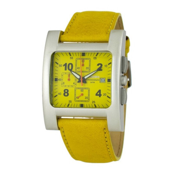 Мужские наручные часы с желтым кожаным ремешком Chronotech CT7280-05 ( 39 mm)