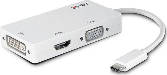 Конвертер Lindy USB-C до трех дисплеев