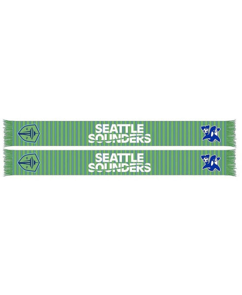 Шарф Ruffneck Scarves мужской и женский зеленый Seattle Sounders FC 2024 - Шарф с крючком