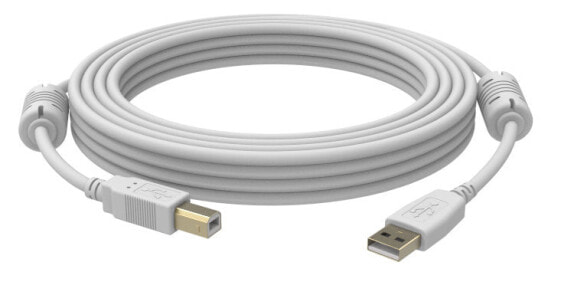 Vision USB 2.0 - 2m - 2 m - USB A - USB B - USB 2.0 - Male/Male - White