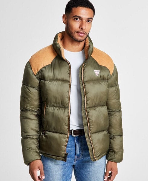 Men's Larry Fabric Block Puffer Jacket