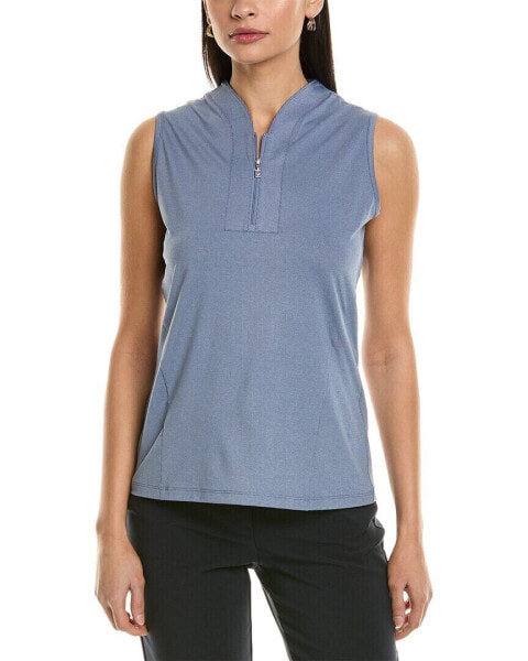 Callaway Tonal Heather Polo Shirt Women's Blue Xs