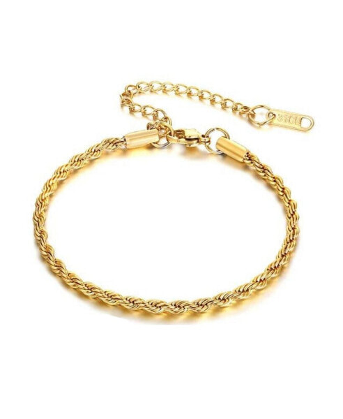 Elegant Gold Rope Bracelet