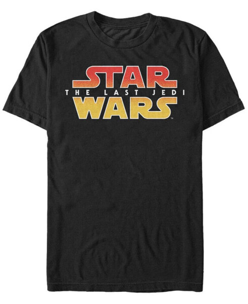 Star Wars Men's The Last Jedi Gradient Logo Short Sleeve T-Shirt