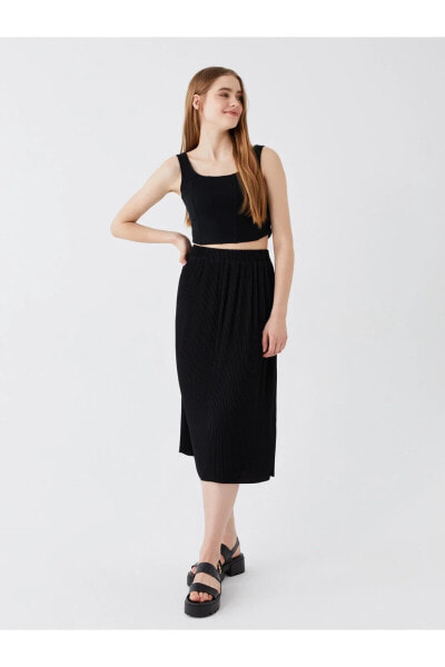 Юбка LC Waikiki Elastic Waist Pleated