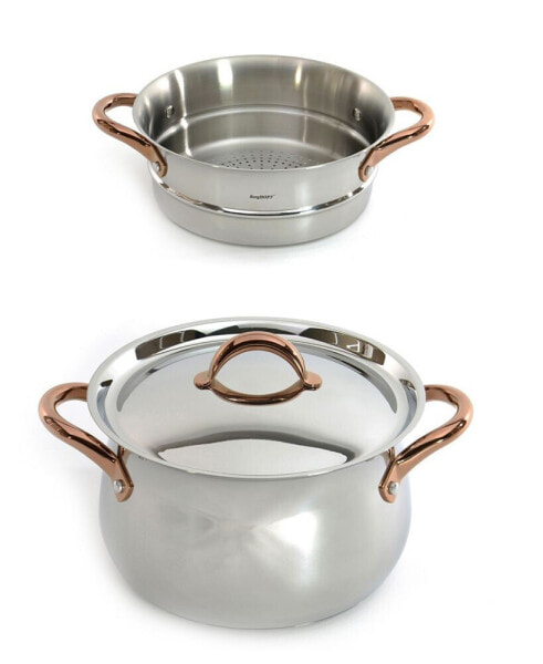 Ouro 18/10 Stainless Steel 3 Piece Steamer Set