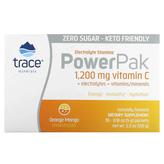 PowerPak, Orange Mango, 30 Packets, 0.18 oz (5 g) Each