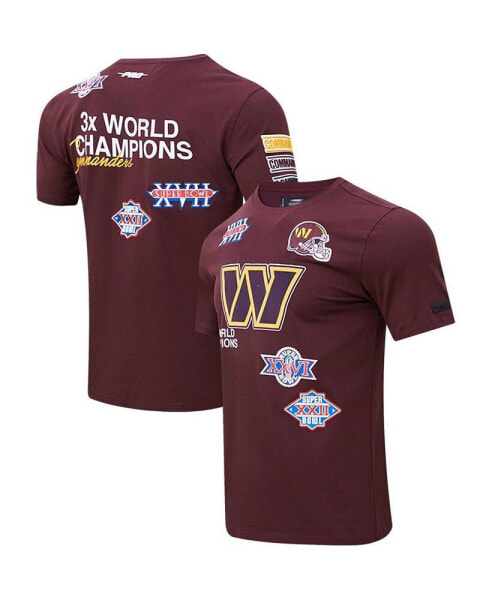Men's Burgundy Washington Commanders Championship T-shirt