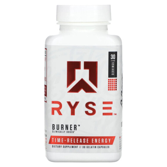 Витамины для похудения Ryse Burner, 30 капсул в желатине.